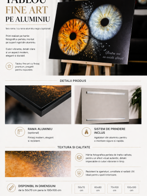 Tablou fine art pe aluminiu iris Supernova Iris Art
